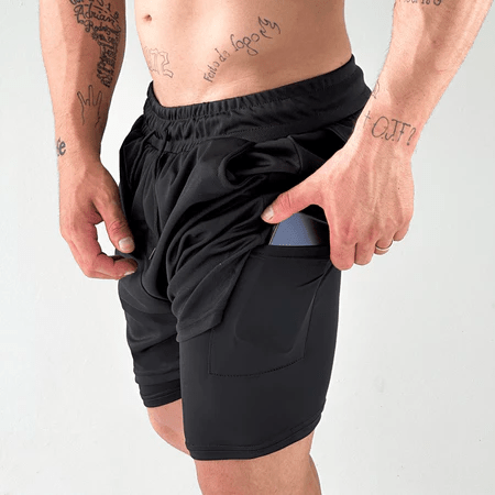 Shorts Prime Fit Masculino 2 em 1 - Bernaishop